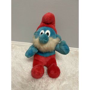 Vintage 1996 Peyo Toy Island Papa Smurf Talking